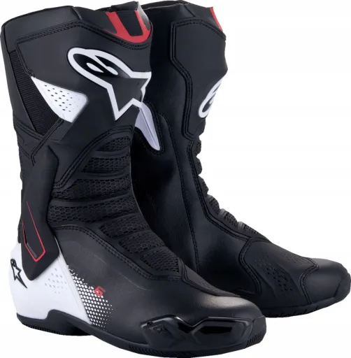 Мотоциклетные ботинки ALPINESTARS SMX-6 V3 BLACK/WHITE/RED 47