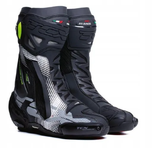 TCX RT-Race Pro Air 44 Чёрный Серый Белый Трековые ботинки CE Michelin