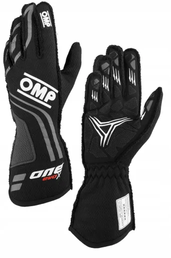 Перчатки OMP One Evo X, омологация FIA 8856-2018, чёрные, размер XL