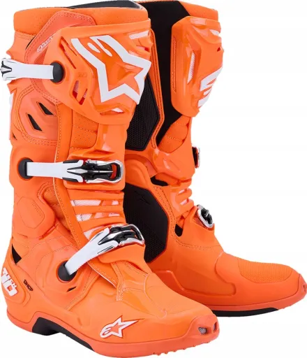 МОТОБІЛЬНІ ЧЕРЕВИКИ ALPINESTARS TECH 10 SUPERVENTED ORANGE/BLACK 40,5 (7)