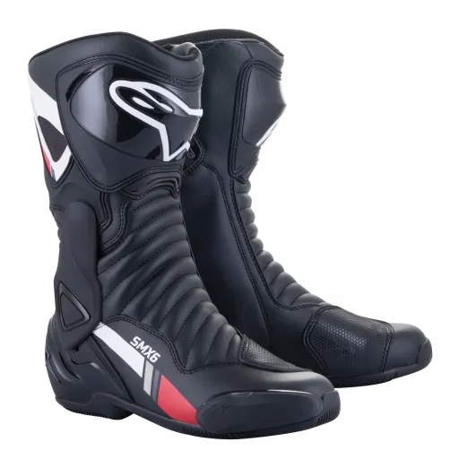 ботинки S-MX 6, ALPINESTARS (чёрный/белый/серый/красный, размер 43)